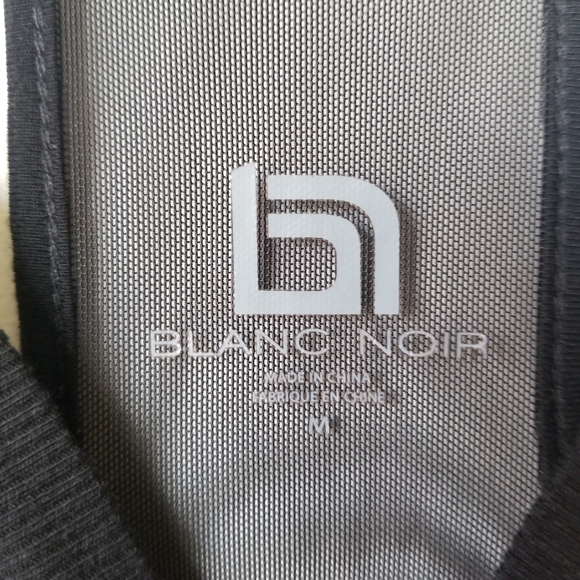 Blanc Noir womens yellow & black tank top - Picture 5 of 11